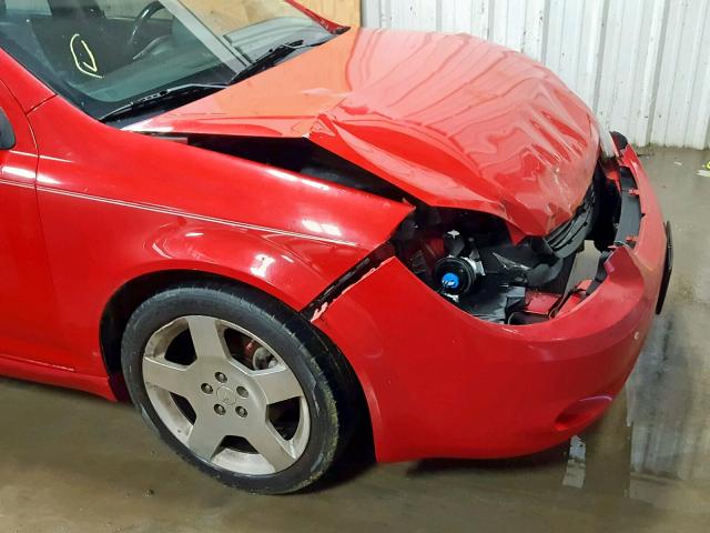 1G1AF5F53A7226294 - 2010 CHEVROLET COBALT 2LT RED photo 9