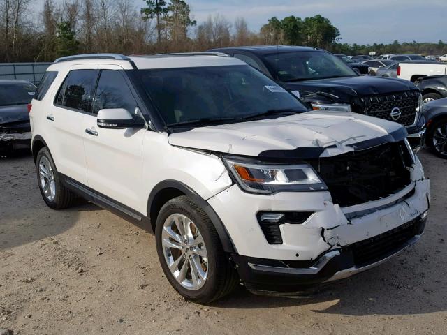 1FM5K7FH5JGA88165 - 2018 FORD EXPLORER L WHITE photo 1