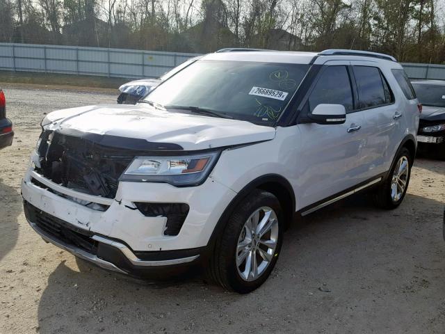 1FM5K7FH5JGA88165 - 2018 FORD EXPLORER L WHITE photo 2