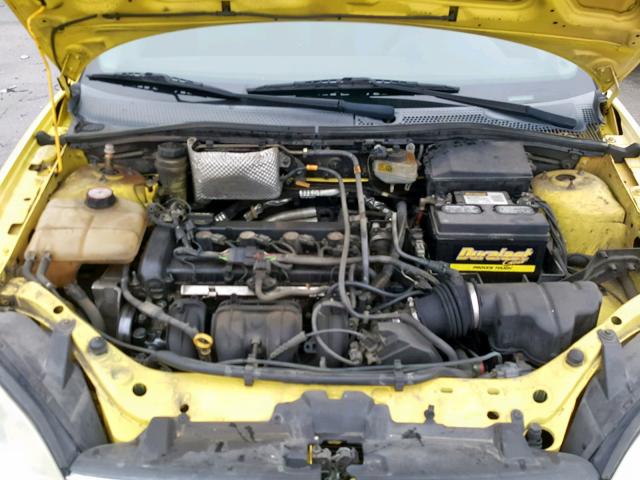 3FAFP31N95R118966 - 2005 FORD FOCUS ZX3 YELLOW photo 7