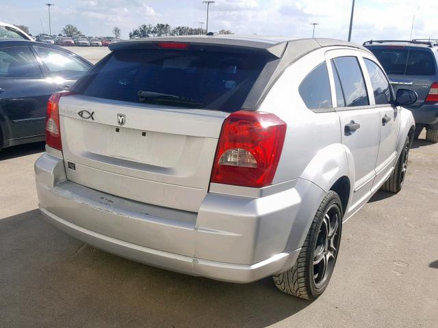 1B3HB28B67D280347 - 2007 DODGE CALIBER SILVER photo 4