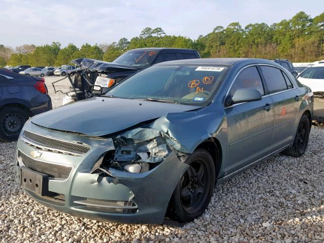 1G1ZH57B59F201707 - 2009 CHEVROLET MALIBU 1LT GREEN photo 2