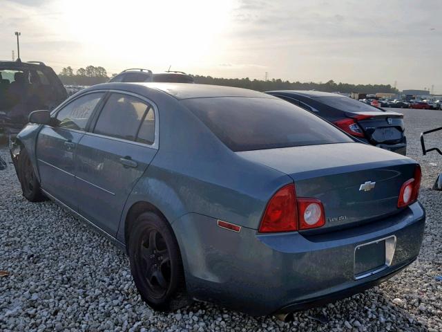 1G1ZH57B59F201707 - 2009 CHEVROLET MALIBU 1LT GREEN photo 3
