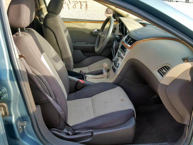 1G1ZH57B59F201707 - 2009 CHEVROLET MALIBU 1LT GREEN photo 5
