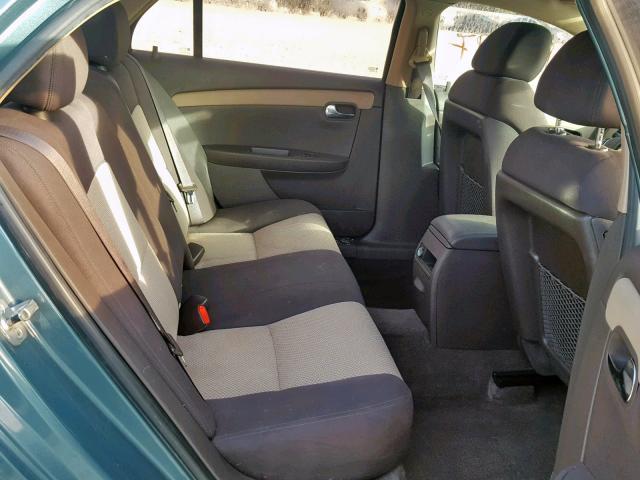 1G1ZH57B59F201707 - 2009 CHEVROLET MALIBU 1LT GREEN photo 6