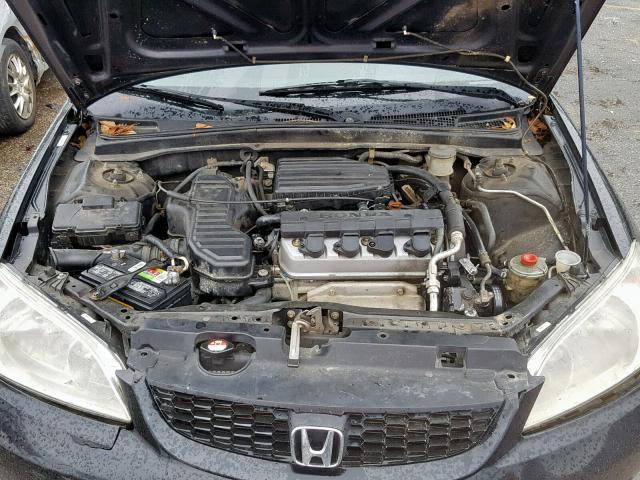 1HGEM221X4L037817 - 2004 HONDA CIVIC DX V BLACK photo 7