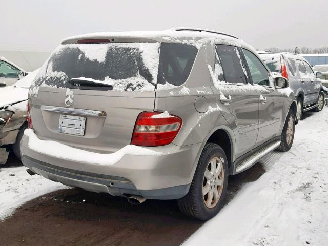 4JGBB86E56A033871 - 2006 MERCEDES-BENZ ML 350 TAN photo 4