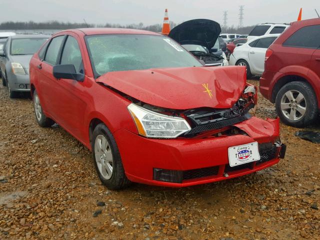 1FAHP34N28W273963 - 2008 FORD FOCUS S/SE RED photo 1