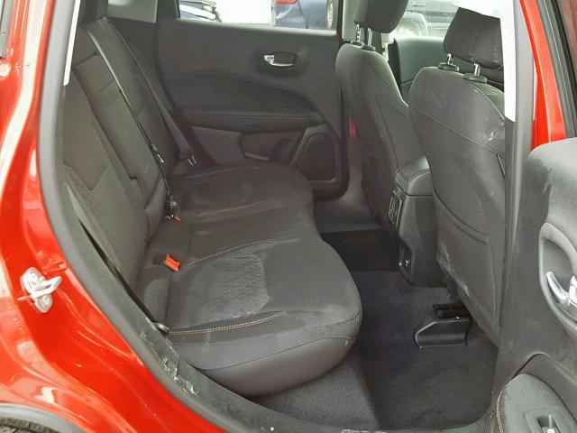 3C4NJDAB1JT256873 - 2018 JEEP COMPASS SP წითელი ფოტო 6
