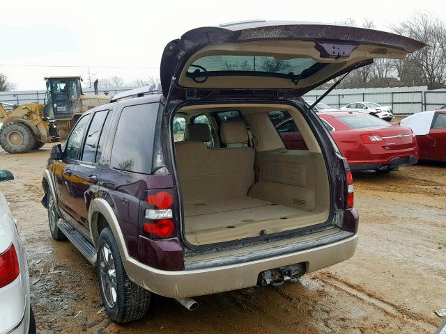 1FMEU74E57UB31903 - 2007 FORD EXPLORER E PURPLE photo 3