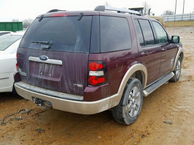 1FMEU74E57UB31903 - 2007 FORD EXPLORER E PURPLE photo 4