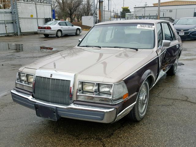 1LNBP97F4GY745389 - 1986 LINCOLN CONTINENTA TWO TONE photo 2