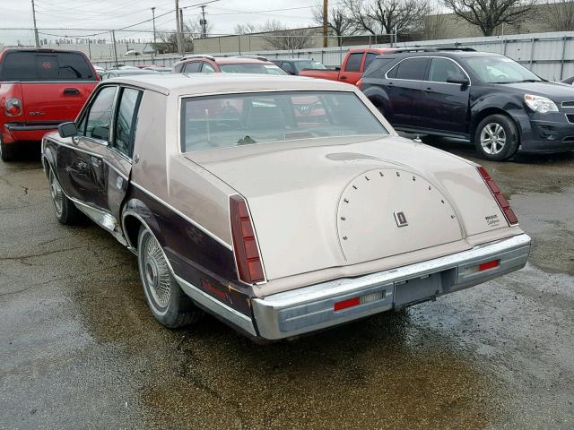 1LNBP97F4GY745389 - 1986 LINCOLN CONTINENTA TWO TONE photo 3