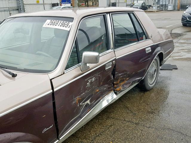 1LNBP97F4GY745389 - 1986 LINCOLN CONTINENTA TWO TONE photo 9