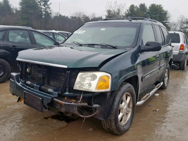 1GKDT13S552104379 - 2005 GMC ENVOY GREEN photo 2