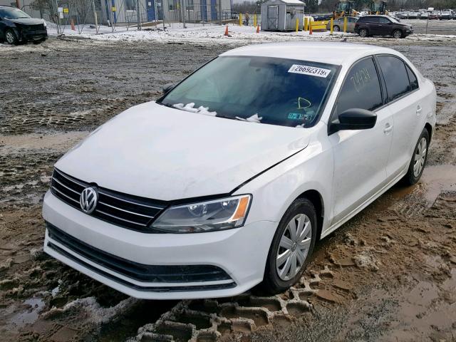 3VW2K7AJ4FM292483 - 2015 VOLKSWAGEN JETTA BASE WHITE photo 2