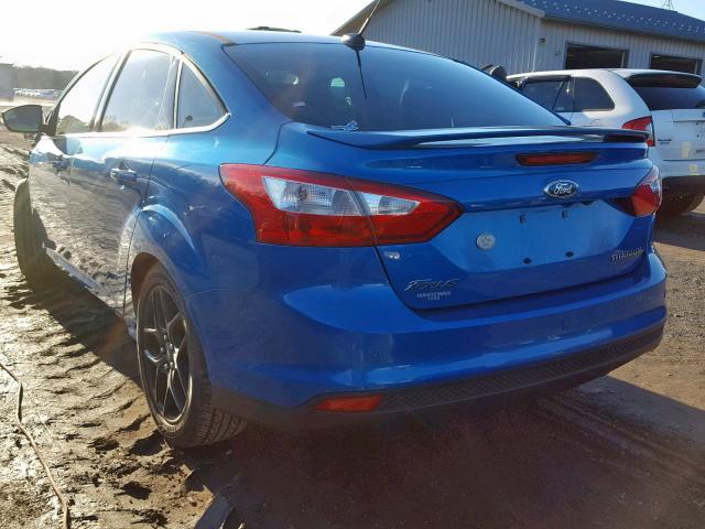 1FADP3J24EL410603 - 2014 FORD FOCUS TITA BLUE photo 3