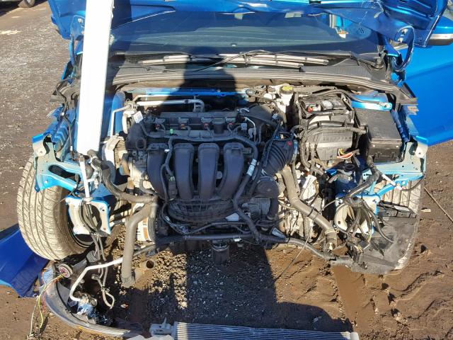 1FADP3J24EL410603 - 2014 FORD FOCUS TITA BLUE photo 7