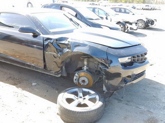 2G1FE1E30C9131596 - 2012 CHEVROLET CAMARO LS BLACK photo 9