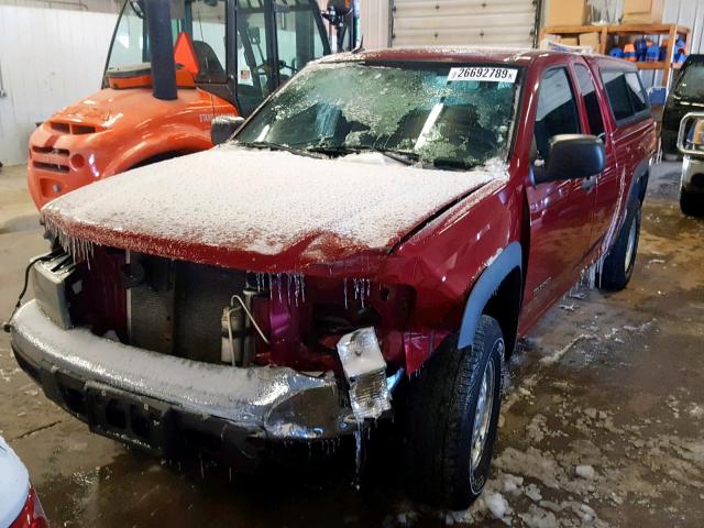 1GCDT196958224740 - 2005 CHEVROLET COLORADO RED photo 2