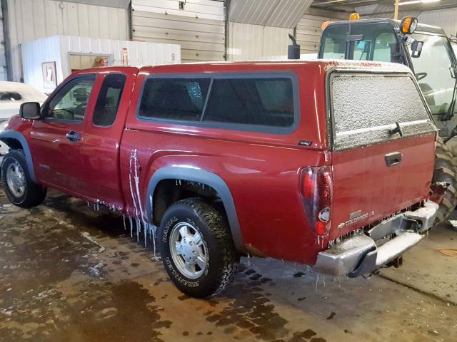 1GCDT196958224740 - 2005 CHEVROLET COLORADO RED photo 3