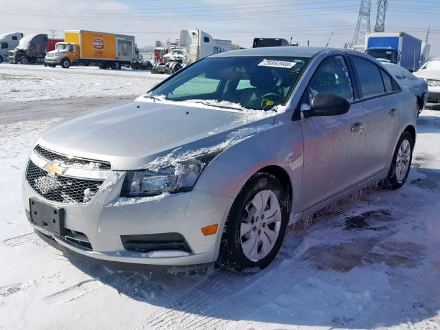 1G1PA5SH9D7241279 - 2013 CHEVROLET CRUZE LS SILVER photo 2