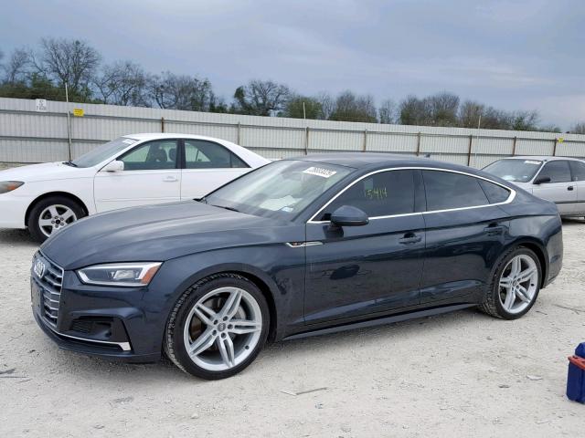 WAUFNCF59JA048413 - 2018 AUDI A5 PRESTIG GRAY photo 2