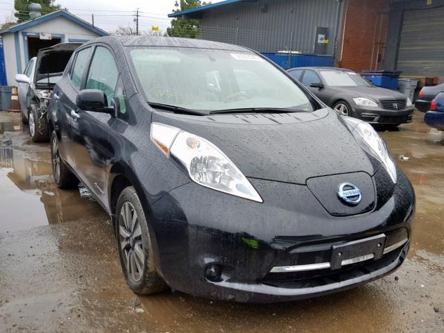 1N4AZ0CPXFC309653 - 2015 NISSAN LEAF S BLACK photo 1