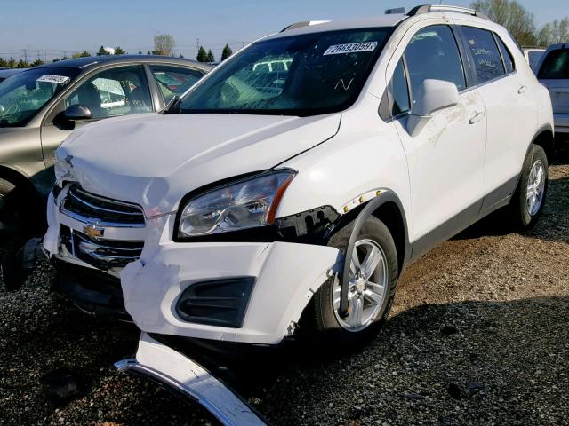 KL7CJLSB4GB534866 - 2016 CHEVROLET TRAX 1LT WHITE photo 2