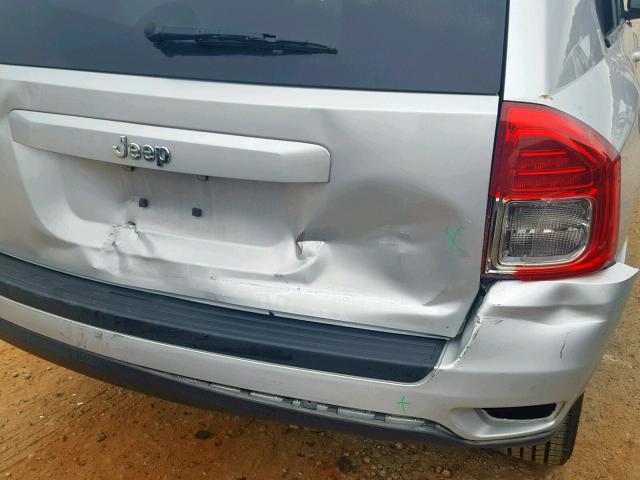 1C4NJCBB5CD503698 - 2012 JEEP COMPASS SP ვერცხლისფერი ფოტო 9