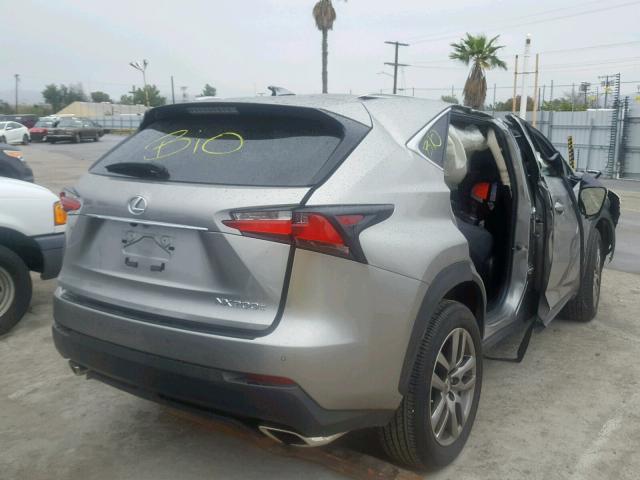 JTJYARBZ0G2031504 - 2016 LEXUS NX 200T BEIGE photo 4