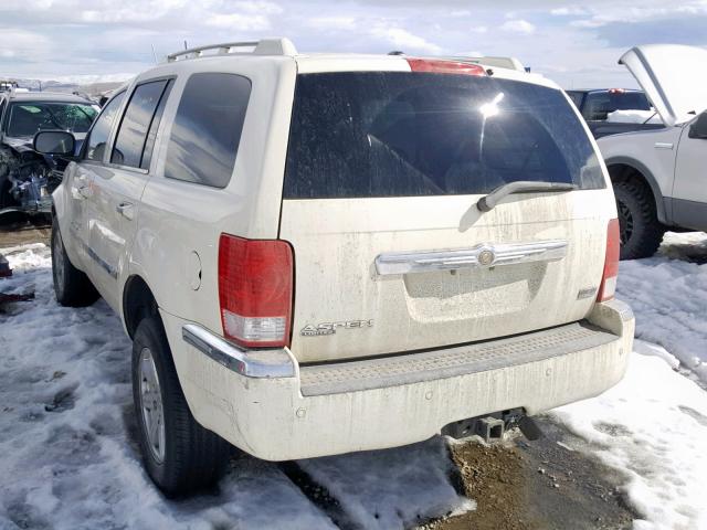 1A8HX582X7F586563 - 2007 CHRYSLER ASPEN LIMI WHITE photo 3