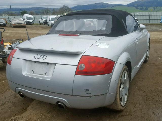 TRUUT28N811029378 - 2001 AUDI TT QUATTRO SILVER photo 4