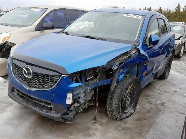 JM3KE4BE1E0325846 - 2014 MAZDA CX-5 SPORT BLUE photo 2