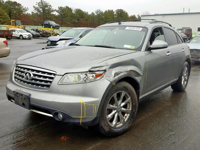 JNRAS08W58X202634 - 2008 INFINITI FX35 GRAY photo 2