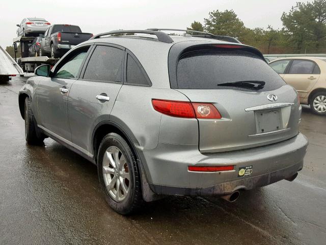 JNRAS08W58X202634 - 2008 INFINITI FX35 GRAY photo 3