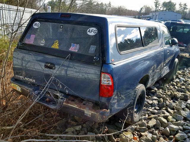 5TBJU32185S443736 - 2005 TOYOTA TUNDRA BLUE photo 4