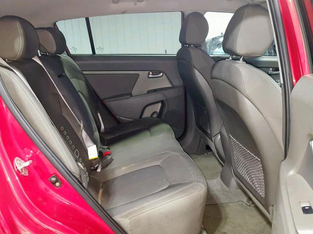 KNDPCCA2XB7101239 - 2011 KIA SPORTAGE E RED photo 6