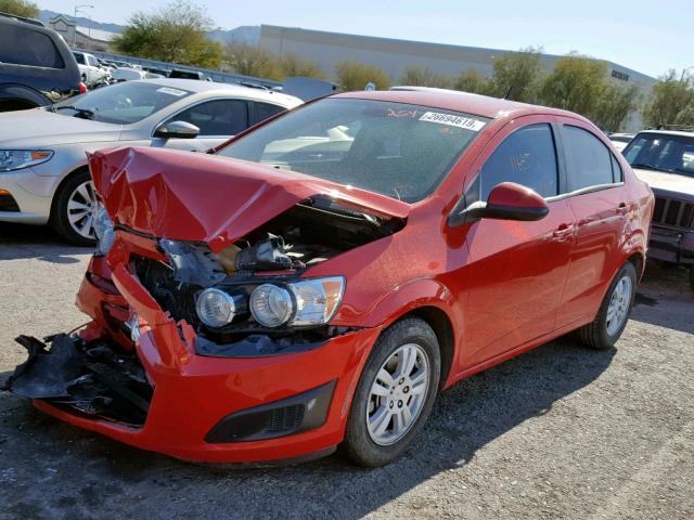 1G1JA5SH6C4120568 - 2012 CHEVROLET SONIC LS RED photo 2