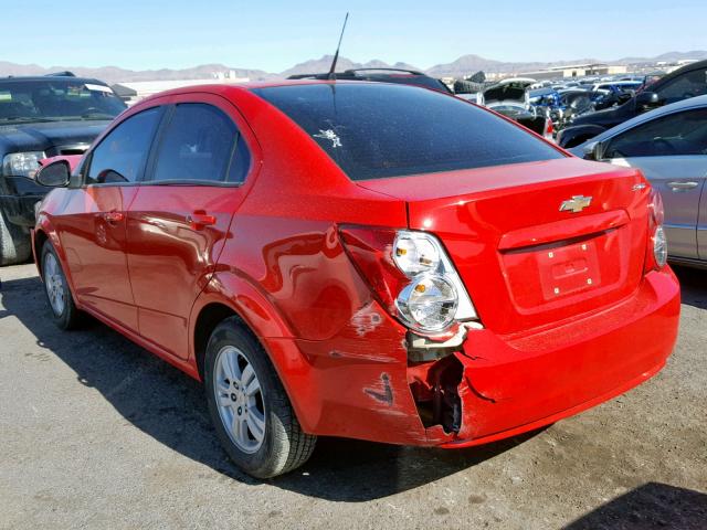 1G1JA5SH6C4120568 - 2012 CHEVROLET SONIC LS RED photo 3