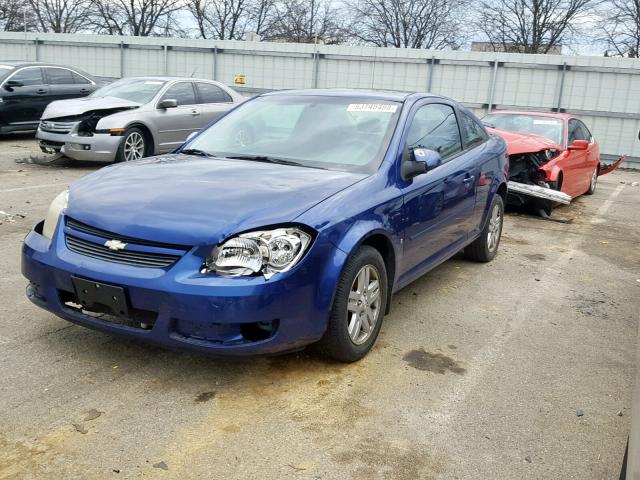 1G1AL18F577383454 - 2007 CHEVROLET COBALT LT BLUE photo 2