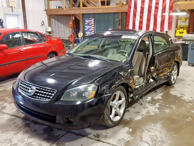 1N4BL11D55C344328 - 2005 NISSAN ALTIMA SE BLACK photo 2