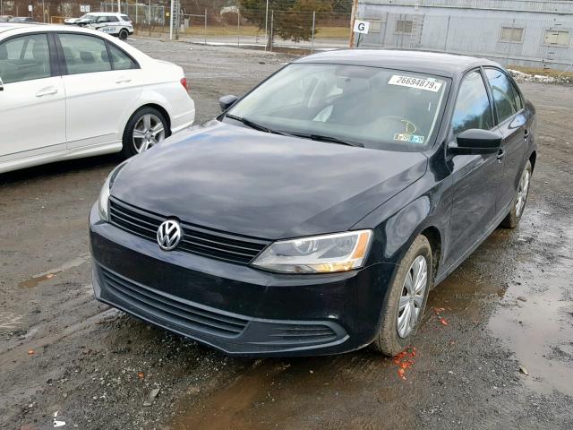 3VW1K7AJ1CM473449 - 2012 VOLKSWAGEN JETTA BASE Սև լուսանկար 2