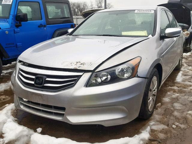 1HGCP2F33BA014284 - 2011 HONDA ACCORD LX SILVER photo 2