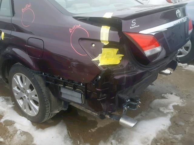 4T1BK3DB8CU443313 - 2012 TOYOTA AVALON BAS MAROON photo 9