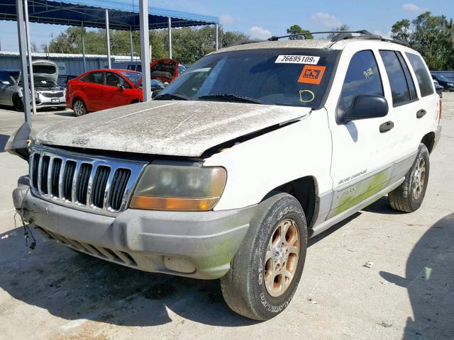 1J4G258S7XC717235 - 1999 JEEP GRAND CHER WHITE photo 2