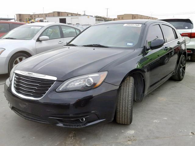 1C3CCBBB8DN553359 - 2013 CHRYSLER 200 TOURIN BLACK photo 2