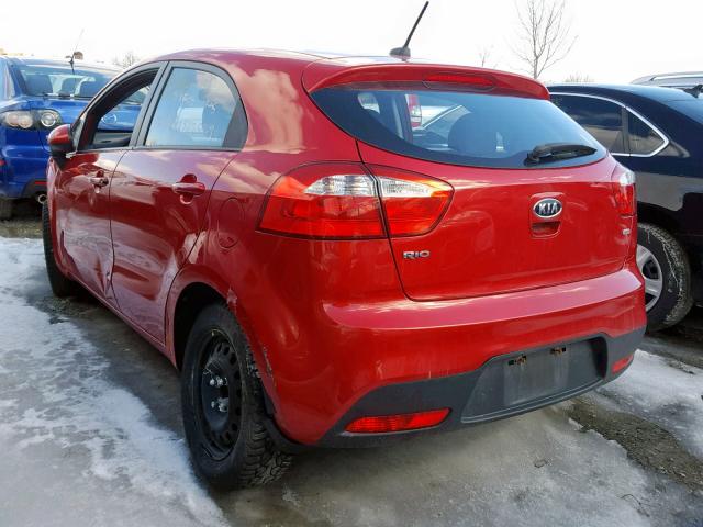 KNADM5A35D6769671 - 2013 KIA RIO LX RED photo 3