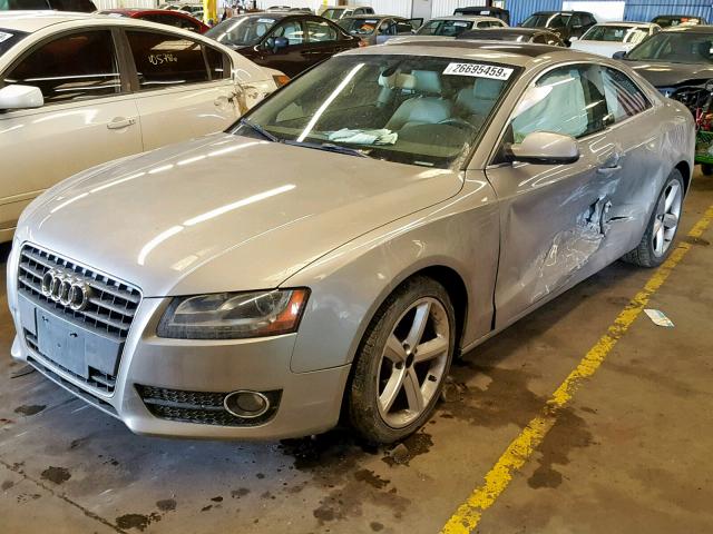 WAULFAFR5AA006179 - 2010 AUDI A5 PREMIUM SILVER photo 2