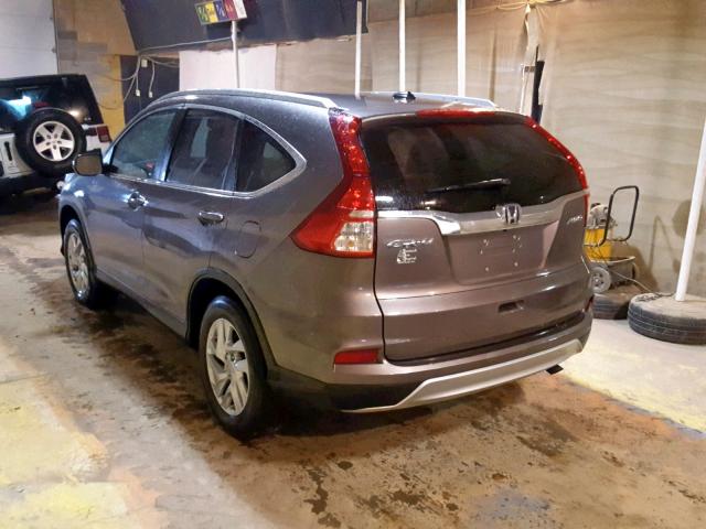 5J6RM4H73FL031913 - 2015 HONDA CR-V EXL GRAY photo 3